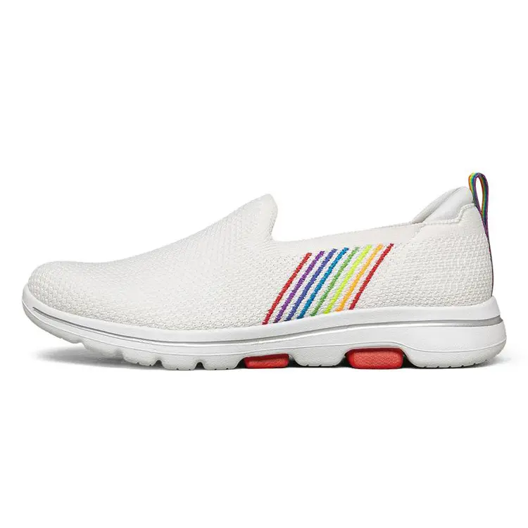 Fujian OEM Brand Simple Styles Cozy Breathable Outdoor Walking Women Mens Shoes Loafers Casual