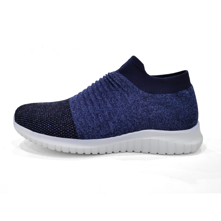 China Popular Latest Fashion Slip-On Knit Sneaker Cheap Sports Running Casual Shoes